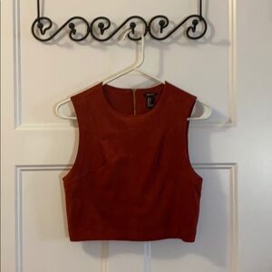 Faux Suede Crop Top 🍷🥀💋​